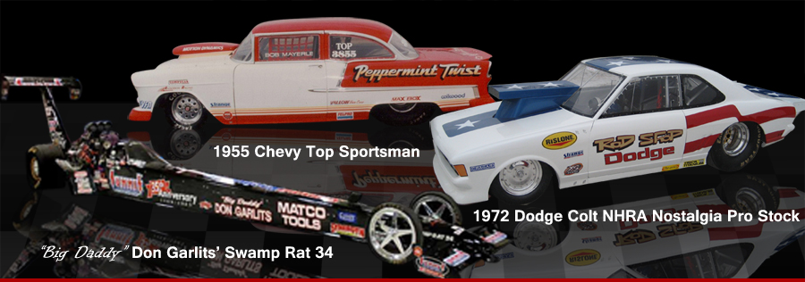 Pro Glass Don Garlits Swamp Rat Peppermint Twist Dodge Colt